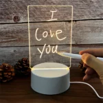 Glow Up Your Space: LED Message Board Night Light