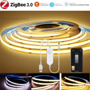 SmartGlow LED Strip: Zigbee, Dimmable, Voice Control