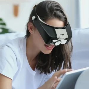 Fabify 10X LED Headband Magnifier: See Every Detail!