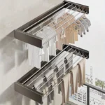 Fabify Fold-Away Towel Rack: Maximize Space & Style